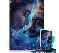 Puzzle de 1000 pièces représentant des Animaux de la Galaxie Mystique, idéal pour Les Adolescents, pour stimuler la mémoire et Lutter Contre Le Stress Décoration Murale aux Bords Nets (50x75cm)