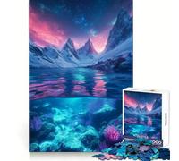 Puzzle de 1000 pièces représentant des coraux sous-Marins et des Montagnes enneigées, idéal pour Les Adolescents : Un Passe-Temps apaisant et Stimulant, Parfait comme Cadeau de Noël (50x75cm)