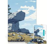 Puzzle de 1000 pièces représentant des Formations rocheuses précaires pour Adultes Stimule la mémoire Apaisant et divertissant Découpe de qualité supérieure Cadeau attentionné 38x52cm