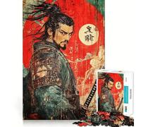 Puzzle de 1000 pièces représentant des Graffitis de Guerriers samouraïs pour Adultes idéal pour se détendre et développer Ses capacités intellectuelles Collection d'œuvres d'art aux Bords précis