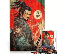 Puzzle de 1000 pièces représentant des Graffitis de Guerriers samouraïs pour Adultes idéal pour se détendre et développer Ses capacités intellectuelles Collection d'œuvres d'art aux Bords précis
