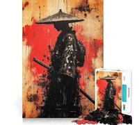 Puzzle de 1000 pièces représentant des Graffitis de Guerriers samouraïs, pour Adultes Jeu de réflexion Intelligent et Amusant, découpe précise, à Exposer (50x75cm)