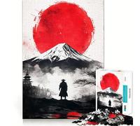 Puzzle de 1000 pièces représentant des Graffitis de Guerriers samouraïs, Un Jeu de réflexion pour Adultes, Un Anti-Stress aux découpes soignées et Une pièce de Collection (38x26cm)