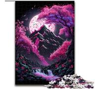 Puzzle de 1000 pièces représentant des Montagnes de cerisiers en Fleurs pour Adolescents, Jeu Stimulant et Jeu Familial, Cadeau d'anniversaire, décoration Murale 50x75cm