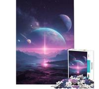 Puzzle de 1000 pièces représentant des paysages d'exoplanètes Jeu addictif pour cultiver la Patience et se détendre Idéal pour Offrir et se divertir (Dimensions 50x75cm)