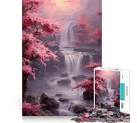 Puzzle de 1000 pièces représentant des paysages Japonais Vintage pour Adolescents Jeu Stimulant l'esprit Assemblage Solide et sécurisé Activité de Partage en Famille ou Entre Amis (50x75cm)