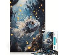 Puzzle de 1000 pièces représentant des Poissons stylisés dans Un décor sous-Marin idéal pour Les Adolescents Jeu de réflexion et de détente mentale À Assembler Selon la liste de souhaits du Père Noël