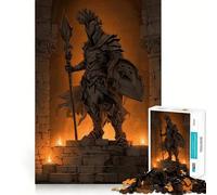 Puzzle de 1000 pièces représentant des ruines Antiques, inspiré du thème du Chevalier de Pierre, pour Adultes Stimule la mémoire, soulage Le Stress, Bords Lisses, 50x75cm