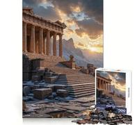 Puzzle de 1000 pièces représentant des ruines d'un Temple Antique au Coucher du Soleil idéal pour Les Adolescents Ce Puzzle à emboîter Solide pour stimuler Le Cerveau se détendre et Offrir