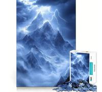 Puzzle de 1000 pièces représentant des Sommets montagneux sous Un Orage, idéal pour Adultes et pour se détendre Un Cadeau raffiné à Assembler (50x75cm)