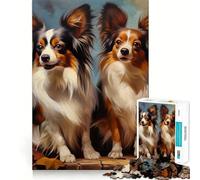 Puzzle de 1000 pièces représentant Deux Papillons en Portrait, Un Puzzle Parfait pour stimuler Le Cerveau, Jouer et se détendre, idéal pour décorer Un Mur à Noël (38x26cm)