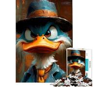 Puzzle de 1000 pièces représentant Donald Duck Activités ludiques à la Maison Jeu éducatif de Course de Vitesse Manuelle pour Les 14 Ans et Plus (38x52cm)