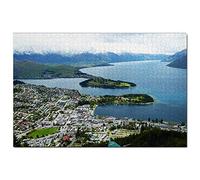 Puzzle de 1000 pièces représentant la Colline de Queenstown en Nouvelle-Zélande, Souvenir de Voyage, 52 x 38 cm
