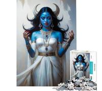 Puzzle de 1000 pièces représentant la déesse Kali Maa Un Jeu éducatif captivant Qui développe la Patience l'art et la logique (38x26cm)