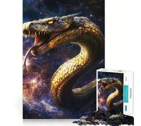 Puzzle de 1000 pièces représentant la divinité du Serpent Naga, idéal pour Les Adolescents Un Jeu de réflexion Facile et Amusant, avec des découpes précises et Un Cadeau Exceptionnel (38x26cm)