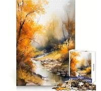 Puzzle de 1000 pièces représentant la Nature à l'aquarelle, idéal pour Adultes Divertissement intellectuel, Distraction apaisante, Cadeau attentionné et Bien défini (50x75cm)