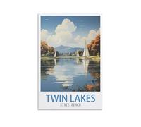 Puzzle de 1000 pièces représentant la Plage de Twin Lakes State Beach (38 x 26 cm). Puzzle en Papier. Illustration, Jouet éducatif et intellectuel.