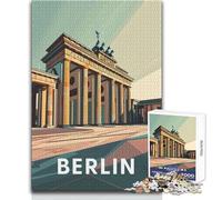 Puzzle de 1000 pièces représentant la Porte de Brandebourg à Berlin,idéal pour Les Adolescents Jeu éducatif d'observation et de développement du Sens de l'observation Cadeau Parfait et Symbolique
