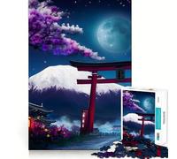 Puzzle de 1000 pièces représentant la Porte Torii du Mont Fuji idéal pour Les Adolescents Un Jeu Intelligent pour Partager des Moments de complicité Découpe précise Pièce de Collection Artistique