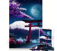 Puzzle de 1000 pièces représentant la Porte Torii du Mont Fuji, idéal pour Les Adultes Un Jeu d'esprit Amusant et décontracté, découpé avec précision et doté d'une Finition Artistique 38x52cm