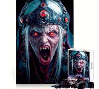 Puzzle de 1000 pièces représentant la Reine Vampire, idéal pour Les Adultes : Divertissement intellectuel et détente, découpe Nette, Cadeau Parfait pour Les fêtes (50x75cm)
