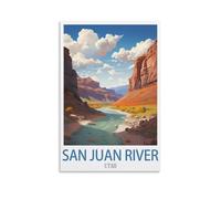 Puzzle de 1000 pièces représentant la rivière San Juan dans l'Utah : Un Jeu Stimulant et Impossible à réaliser, idéal pour décorer Une Maison ou Une Famille (26 x 38 cm).