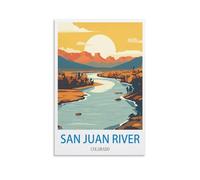 Puzzle de 1000 pièces représentant la rivière San Juan et Le Colorado : Un Jeu Stimulant et Impossible à réaliser, idéal pour décorer Une Maison (38 x 52 cm).