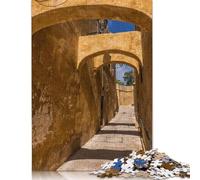 Puzzle de 1000 pièces représentant la Rue étroite de la citadelle de Gozo | Puzzles | Puzzle de 1000 pièces, Jeu éducatif, décoration intérieure (75 x 50 cm)