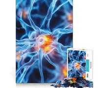 Puzzle de 1000 pièces représentant la Structure des cellules neuronales pour Adultes Jeu de logique et de résolution de problèmes Soulagement des tensions Découpe précise Cadeau précieux (38x52cm)