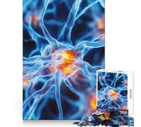 Puzzle de 1000 pièces représentant la Structure des cellules neuronales, Un Jeu de logique pour Adolescents, Un Cadeau raffiné et de précision pour Toute la Famille (38x26cm)