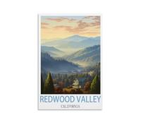 Puzzle de 1000 pièces représentant la vallée des séquoias de Californie : Un Jeu Stimulant et Impossible à réaliser, idéal pour décorer Une Maison ou Une Famille (50 x 70 cm).