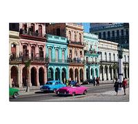 Puzzle de 1000 pièces représentant la Vieille Ville de La Havane, Cuba, 52 x 38 cm, Souvenir de Voyage.