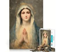 Puzzle de 1000 pièces représentant la Vierge Marie en prière, idéal pour Les Adolescents Jeu cognitif, Passe-Temps apaisant, Finition Premium, liste de souhaits du Père Noël (38x26cm)