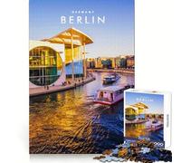 Puzzle de 1000 pièces représentant la Ville de Berlin pour Adultes Idéal pour se concentrer, s'entraîner, se détendre et Offrir Un Cadeau mémorable (38x52cm)