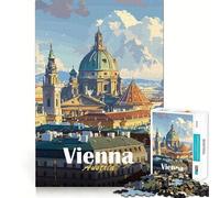 Puzzle de 1000 pièces représentant la Ville de Vienne,idéal pour Les Adolescents Stimule l'esprit,Amusant,sans Espace,Assemblage Parfait,Un Loisir captivant pour des Moments de détente à la Maison