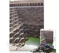 Puzzle de 1000 pièces représentant l'architecture des Anciens puits à degrés, idéal pour Les Adolescents Stimule la mémoire, favorise Le Calme et Offre des Bords Nets Cadeau Festif (50x75cm)