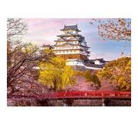 Puzzle de 1000 pièces représentant le château de Himeji. Japon. Collection Highlight. À partir de 14 ans. Château. 12001316. Ravensburger Orange