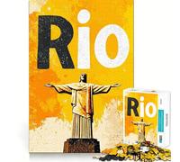 Puzzle de 1000 pièces représentant Le Christ Rédempteur à Rio de Janeiro, idéal pour Les Adolescents Jeu de logique et de réflexion, Divertissement Relaxant, découpe précise, Cadeau Parfait (50x75cm)
