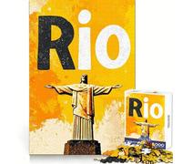Puzzle de 1000 pièces représentant Le Christ Rédempteur à Rio de Janeiro, idéal pour Les Adolescents Jeu de logique et de réflexion, Divertissement Relaxant, découpe précise, Cadeau Parfait (50x75cm)