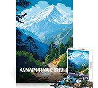 Puzzle de 1000 pièces représentant Le Circuit des Annapurnas au Népal, Paysage montagneux, idéal pour Les Adolescents Casse-tête, Loisirs et Plaisir, Assemblage Solide, Cadeau Festif (38x26cm)