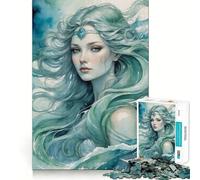 Puzzle de 1000 pièces représentant Le Dieu Nordique Njörd sous Les Traits d'une Femme, idéal pour Adultes Un Jeu d'éveil cérébral Relaxant et Amusant, Parfait comme Cadeau de Noël (38x26cm)