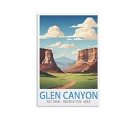 Puzzle de 1000 pièces représentant Le Glen Canyon National Recreation Area. Puzzle pour Adultes et Enfants. Jeu éducatif de 1000 pièces. Puzzle coloré pour la décoration intérieure. 38 x 52 cm.