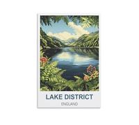 Puzzle de 1000 pièces représentant Le Lake District en Angleterre. Puzzle en Papier de 1000 pièces, idéal pour Les Adultes et Les Enfants. Jeu éducatif et Relaxant pour Toute la Famille. 52 x 70 cm.
