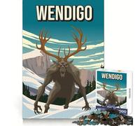 Puzzle de 1000 pièces représentant Le Monstre cryptide Wendigo idéal pour Les Voyages et Les activités artistiques Un Cadeau Parfait pour Le développement cérébral la détente et la propreté (50x75cm)