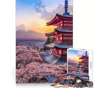 Puzzle de 1000 pièces représentant Le Mont Fuji, idéal pour Les Adolescents Stimule la réflexion, distrait et Offre Un Cadeau Parfait pour Les fêtes (50x75cm)