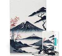 Puzzle de 1000 pièces représentant Le Mont Fuji Serein, idéal pour Adultes Jeu de réflexion et de Loisirs créatifs Découpe Fine Cadeau Parfait pour Les vœux du Père Noël (50x75cm)