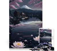 Puzzle de 1000 pièces représentant Le Mont Fuji Serein, idéal pour Les Adultes Jeu de réflexion et de détente Design Original et Assemblage Collection d'œuvres d'art (38x52cm)