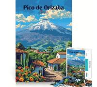 Puzzle de 1000 pièces représentant Le Mont Pico de Orizaba pour Adultes améliore la mémoire, soulage l’anxiété et Offre Une décoration Murale aux Bords Nets (50x75cm)