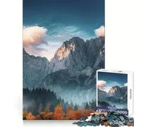 Puzzle de 1000 pièces représentant Le Mont Triglav en Slovénie, idéal pour Les Adolescents Exercice Mental, détente et création d'une liste de souhaits pour Le Père Noël 38x26cm