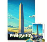 Puzzle de 1000 pièces représentant Le Monument de Washington DC, idéal pour Les Adolescents entraînement à la Concentration, détente et Cadeau (50x75cm)